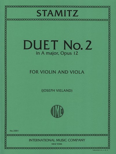 C. Stamitz: Duetto Op. 12 N. 2 (Vieland) (Bu)