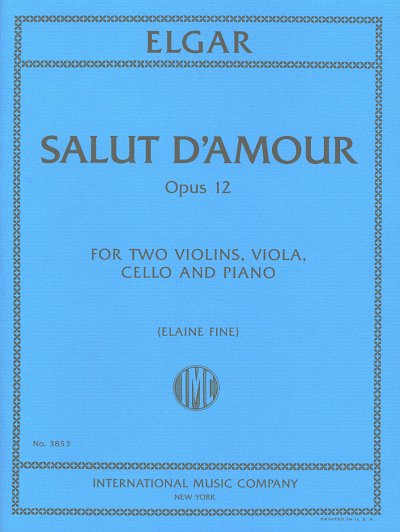 E. Elgar: Salut d'Amour op. 12, 2VlVaVcKlav (Pa+St)