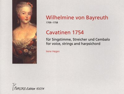Cavatinen 1754 für Gesang, Streicher (Part.)