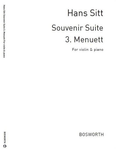 H. Sitt: Menuett op. 105/3, VlKlav (KlavpaSt)