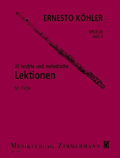 DL: E. Köhler: 20 leichte und melodische Lektionen, Fl