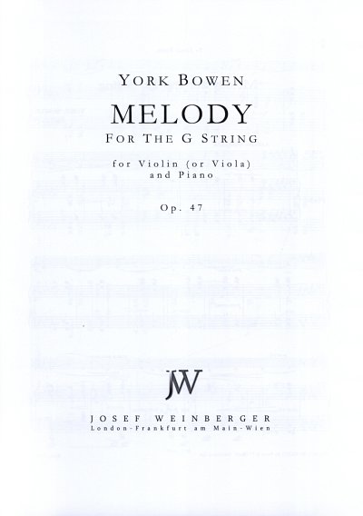 Bowen Edwin York: Melody For The G String Op 47