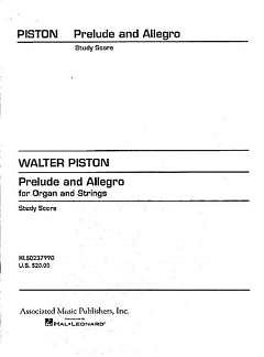 W. Piston: Prelude & Allegro (1943) (Part.)