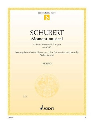 F. Schubert: Moment musical op. 94 D 780 , Klav