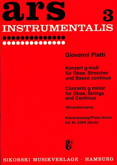 G.B. Platti: Concerto G-Moll - Ob Str