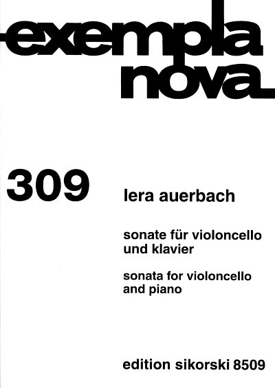 L. Auerbach: Sonate für Violoncello und Klavier op. 69