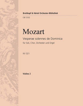 W.A. Mozart: Vesperae solennes de Domini, 4GesGchOrchO (Vl2)