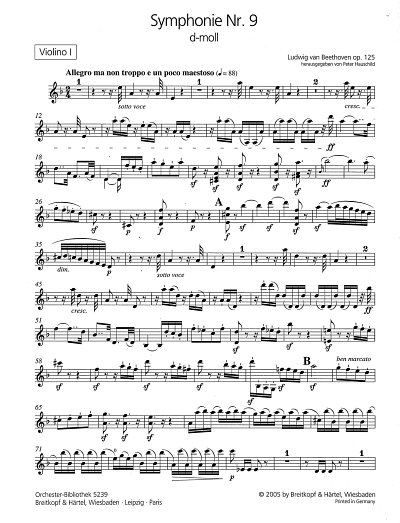 L. van Beethoven: Symphonie Nr. 9 d-Moll op. 125