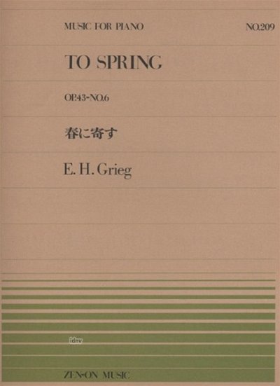 E. Grieg: To Spring op. 43/6 209, Klav