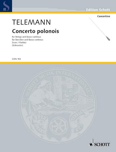 DL: G.P. Telemann: Concerto polonois G-Dur, StrBc (Part.)