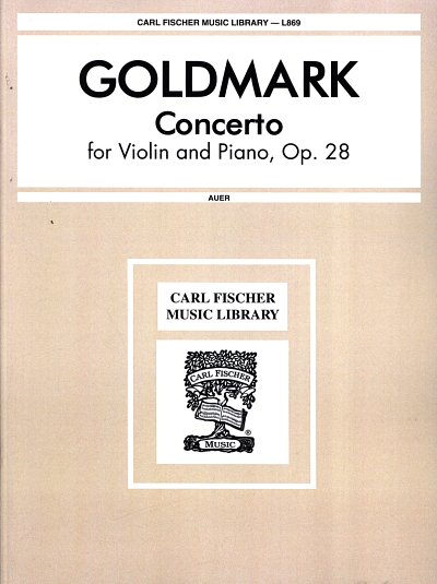 C. Goldmark: Violin Concerto, VlKlav (KASt)