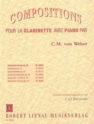 C.M. von Weber: Concertino Es-Dur Op 26 - Klar Orch
