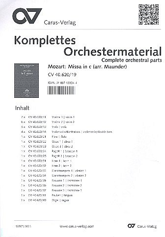 W.A. Mozart: Missa in c KV 427 (1783) (Stsatz)