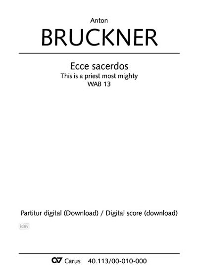 DL: A. Bruckner: Ecce sacerdos a-Moll WAB 13 (Part.)