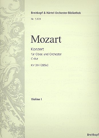 W.A. Mozart: Konzert für Oboe und Orchester C-D, Sinfo (Vl1)
