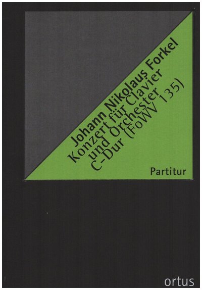 J.S. Bach: Konzert C-Dur FoWV 135, KlavOrch (Part.)