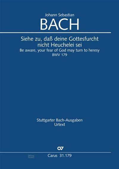DL: J.S. Bach: Siehe zu, dass deine Gottesfurcht nicht H (Pa
