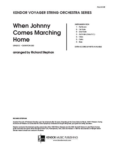 (Traditional): When Johnny Comes Marching Home