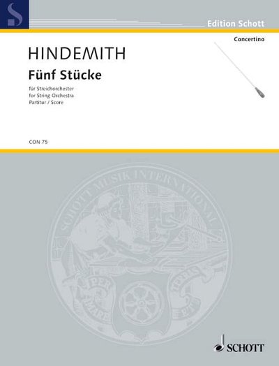 DL: P. Hindemith: Fünf Stücke, Stro (Part.)