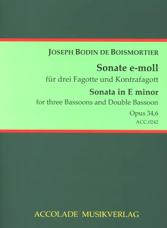 J.B. de Boismortier: Sonate e-Moll op. 34/, 3FagKfag (Pa+St) (0)
