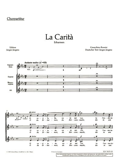 G. Rossini y otros.: La Carità - Erbarmen