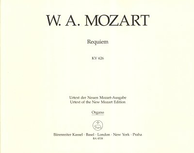 W.A. Mozart: Requiem KV 626, Org