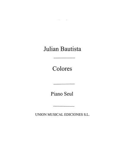 Colores, Seis Piezas For Piano, Klav