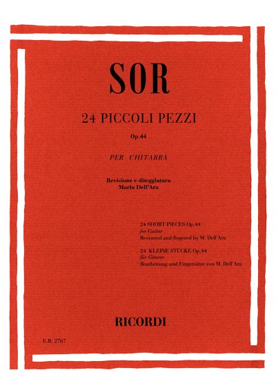 F. Sor: 24 Piccoli Pezzi Op. 44, Git (Part.)