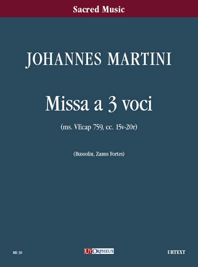 M. Johannes: Missa (Part.)