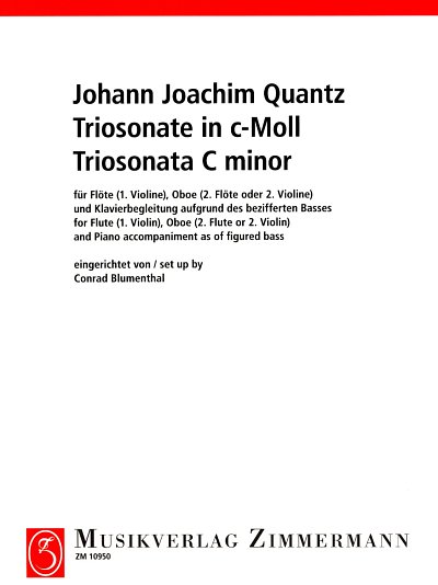 J.J. Quantz: Triosonate c-Moll, FlObKlav (Pa+St)