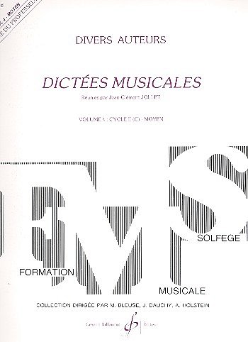J. Jollet: DICTÉES MUSICALES - Volume 4 - Professeur