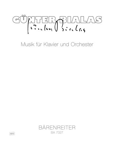 G. Bialas: Musik für Klavier und Orchester (, KlavOrch (Stp)