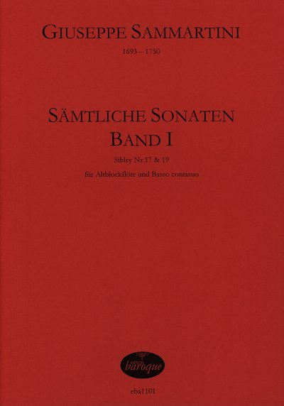 G. Sammartini: Sämtliche Sonaten 1, ABlfBc (Pa+St)