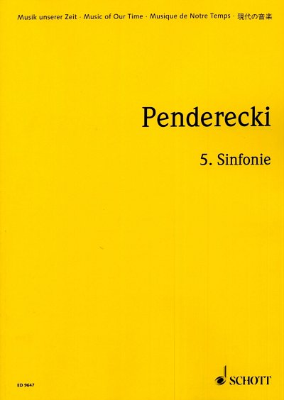 K. Penderecki: 5. Sinfonie , Orch (Stp)