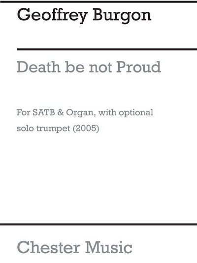 G. Burgon: Death Be Not Proud (Trumpet Part) (Chpa)
