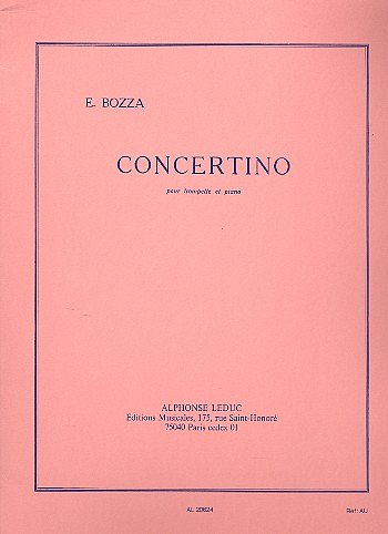 E. Bozza: Concertino For Trumpet And Piano (Bu)