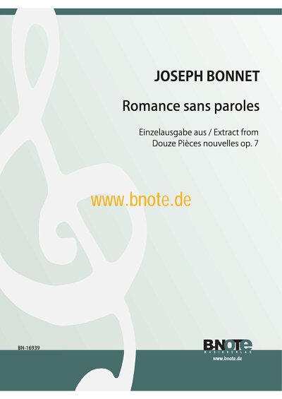 J. Bonnet: Romance sans paroles, Org