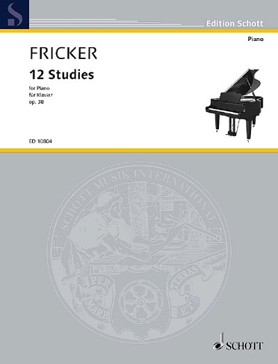 DL: P.R.  Fricker: 12 Studies, Klav