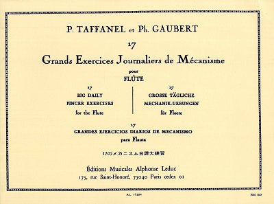 P. Taffanel: 17 Grands Exercices Journaliers de Mecanism, Fl