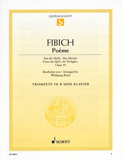Z. Fibich: Poème op. 39 , TrpKlav