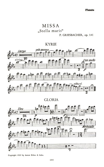 P. Griesbacher: Missa Stella Maris op. 141, GchOrg (HARM)