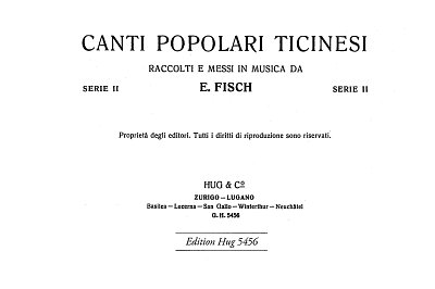 Canti Popolari Ticinesi Bd 2