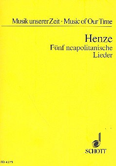 H.W. Henze: Cinque canzoni napoletane  (Stp)