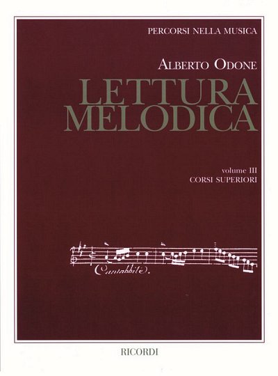 A. Odone: Lettura Melodica 3, Ges/Mel