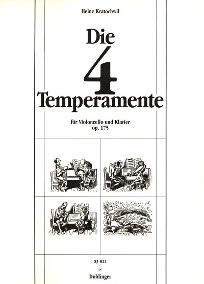H. Kratochwil: Die vier Temperamente op. 175, VcKlav (Pa+St)