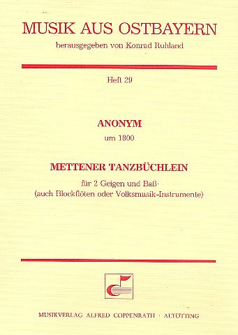 Anonymus: Mettener Tanzbuechlein