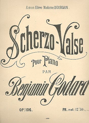 B. Godard: Scherzo Valse Piano , Klav