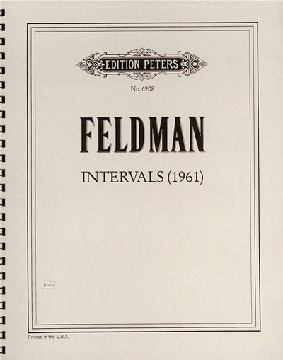 M. Feldman: Intervals G/Div P (1961)