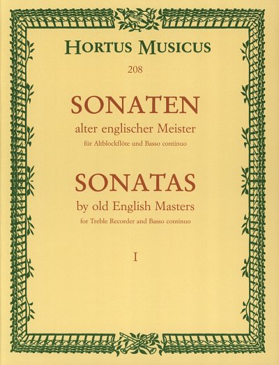 Sonaten alter englischer Meister für Altbl, ABlfBc (SppaSti)