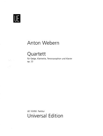 A. Webern: Quartett op.22 (Part.)